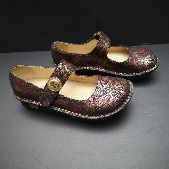 Alegria Ladies Size 35 (approx. 4.5 US) Paloma Mary Jane Slight Wedge Shoes - Picture 2 of 10